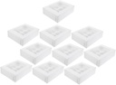 Amosfun 10Pcs Creative Window Cupcake Muffin Egg Tart Packing Box Multi Function Bakery Box for Desserts Practical Cupcake Carrier for Holidays