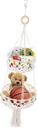 Cotton Rope Woven Basket Hanging Produce Basket for Kitchen Decorative Storage Container