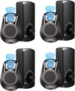 SEPOX® 4PC Set Smart Deadbolt Lock - 5-in-1 Keyless Entry (Fingerprint, Bluetooth, WiFi, Tuya APP, Key) - Auto Lock/Unlock, Front & Bedroom Door Compatible, Lever & Knob