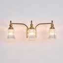 Bathroom Light Fixture Brass Vanity Lighting 3 Lights Bathroom Wall Scone for Bedroom Living Room Hallway