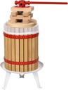 3.17Gallon/12L Fruit Wine Cider Press - Solid Wood Basket with Handle Bar Fruit Wine Cider Press - More Stable - Vintage Traditional Juicer, Apple Grape Fruit Press for Juice Maker