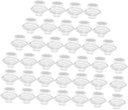 Mobestech 100pcs Egg Tart Cup Bulk Cupcake Packaging Boxes Glossy Plastic Cupcake Containers