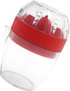 Garneck Lemon Zester Tool Manual Fruit Juicer Citrus Squeezer Red Easy to Use Compact Design