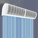 Outdoor Air Curtain Machine with Large Air Volume, 2 Speed and Wind Direction Adjustable, Commercial Household Indoor and Outdoor Air Curtain Machine with Remote Control (Size : 48inch)