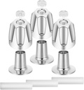 3PCS Metal Shower Knob Replacement Bathtub Faucet Handle Remodel Kit Compatible Price Pfister Verve Tub/Shower Faucet with Hot/Cold/Diverter/Flange Base, shower handle replacement