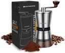 Manual Coffee Grinder with 8 Adjustable Coarseness Settings, Hand Crank Coffee Mill with Ceramic Burr for Espresso Beans, French Press, Pour Over, Drip Coffee – Rustproof, Non-Dulling