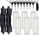 WVCR200S Accessories Kit for WYZE Robot Vacuum Cleaner WVCR200S Replacement Parts Kit, 2 Main Roller Brush, 6 Hepa Filter, 8 Side Brush, 1 Cleaning Tools (17PCS)