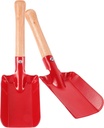 LUOZZY 2Pcs Gardening Shovels Metal Garden Spade Small Shovel Garden Tools for Soil Planting Digging Transplanting