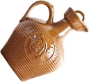 Mikinona Ceramic Wine Jug with Handle Multi-function Portable Wine Kettle for Home Decor High Temperature Resistant for Hotels and Restaurants Jin Capacity