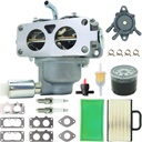 Carburetor Compatible with BS 791230 799230 699709 499804 20-25hp V-Twin Engine Lawn mower, Replace for John Deere MIU11286 L118 LA120 LA130 LA135 LA140 LA145 LA150 100 Serier Tractor