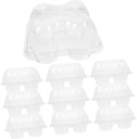 10pcs Cake Mousse Boxes Lids Cupcake Muffin Baking Storage Boxes Dessert Packaging Display Containers