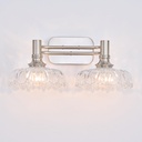 Brushed Nickel Bathroom Vanity Light Fixtures Modern 2-Light Vanity Lights Bathroom Lighting Vintage Wall Sconces for Pictures Mirror Hallway Bedroom