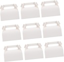 KICHOUSE 50pcs Cupcake Boxes Window Inserts Bakery Containers for Weddings Parties Special Events Versatile Cookie Carrier Box Compact Design for