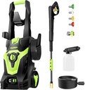Pressure Washer, Foam Cannon, 4 Different Pressure Tips, Power Washer for Cars/Fences/Driveways/Home/Patios
