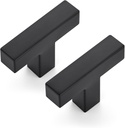 JOY DECOR 4 Pack Cabinet Knobs, Black Cabinet Handles, 2 Inch Kitchen Knobs, Single Hole Drawer Hardware for Dresser Drawers