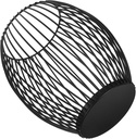 Coffee Pod Holder Storage Basket Black Fruit Draining Organizer for Countertop Nordic Style Compact Lightweight Design for Home and Cafe Use