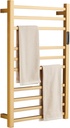 Electric Towel Warmer, Stainless Steel Towel Warmer Rack for Bathroom -10 Bars Wall Mounted Towel Heater with Intelligent Touch Screen Timer, Hardwired