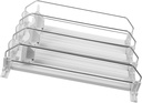 Automatic Soda Can Dispenser for Fridge Stackable Beverage Propeller Self-pushing Drink Organizer White