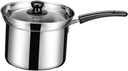 VOSAREA Efficient Ramen Noodle Cooker Stove Top Deep Fryer Basket Pot Strainer Lid Kitchen Essential