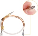 Aupoko 13.7" Universal Thermocouple Patio Heater Parts, 350 mm Outdoor Heater Replacement Parts with 4.8mm Flat Terminal & M8 x 1 End Connection Nuts, Flame Failure Protection for Most Patio Heaters