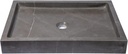 Eden Bath Rectangular Shallow Vessel Sink, Honed Pietra Gray Marble - Stylish Bathroom Sink