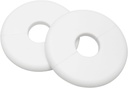Hole Decoration Cover Round Cover Plate 22x80mm Pipe Hole Air Conditioner Hole Decoration Cover Bathroom Sink Hole Cover (White) 2PCS
