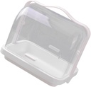 Ciieeo Transparent Cake Display Box with Lid Small Dustproof Dessert Holder for Cupcakes and Breads for Parties and Events