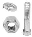 3/8" x 3" Grade 2 Post Hole Digger Shear Bolt Pack (Pack of 3)