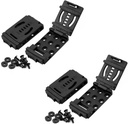2-Pack Knife Belt Clip Outdoor Loops Gun Blade Sheath Tool Lock with Mounting Hardware, Mag Pouches Sheath Holster, Universal Utility EDC Belt Clip Camping DIY Clip Gun Holsters(Black)