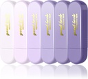 6Pcs Correction Tapes, Cute Mini White Pull Out Tape Set, Aesthetic White Correction Tape for Writing, Easy to Use Applicator for Instant Corrections, for School Office Supplies (Purple)