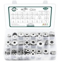 Fender Washers, 520 Pcs SAE + Metric 23 Sizes Flat Washers Assortment Set, 304 Stainless Steel Assorted Hardware Washers Kit for Bolts (M3 M4 M5 M6 M8 M10 M12 6# 8# 10# 1/4 5/16 3/8 1/2)