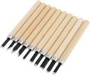 OriGlam 10pcs Professional Wood Carving Chisel Set - Carbon Steel Woodworking Tools, Power Grip Chisels Great for Carving and Woodworking
