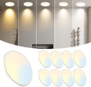 8-Pack 7.5Inch LED Ceiling Lights, 5 Colors Selectable Flush Mount Ceiling Lights, Ultra Thin LED Ceiling Lights Fixtures 0.87Inch for Dinning Room