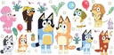 RoomMates Bluey Family and Friends Peel and Stick Wall Decals, RMK5457SCS