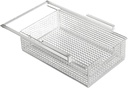 Hanging Pullout Drawer Basket,Under Shelf Wire Basket Space Saving Slide in Basket Organizer for Home Closet Cabinet Bedroom