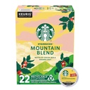 Starbucks K-Cup Coffee Pods, Medium Light Roast Coffee, Mountain Blend for Keurig Coffee Makers, 100% Arabica, Limited Edition, 1 Box (22 Pods)