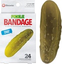 BioSwiss Kids Bandages, Pickle Shaped Self Adhesive Bandage Set, Latex Free, Sterile Wound Care, 24 Count