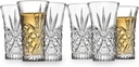 Godinger Shot Glasses, Shot Drinking Glasses, Glass Shooters, Set of 6