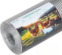 ZORMY 19 Gauge Hardware Cloth, 1/2 Inch 16inx50ft Galvanized Chicken Wire Fence, Hot-Dip Galvanized Welded Mesh Roll for Poultry Netting, Garden Fence, Tree Guard, and Snake Barrier