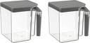 Polder Handle-It Canister, BPA-Free Plastic, Stackable Storage Canister, Air-Tight Food Storage Container, Canister for Kitchen Organization and Storage, 2.75-Quart, 2 pack