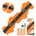 DODOWIN Contour Gauge Unlimited Connection Profile Tool 20 inch, Super Gauge Shape Outline Tool, Gift for Men Dad Him Husband，Welding Floor Woodworking Tool Tracing