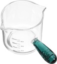 Gatuida Espresso Cup Glass Stylish Handle Frothing Pitcher for Tea and Unique Design for Home and Use