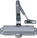 Light/Medium Duty Residential & Light Commercial Auto Door Closer -Boomerang D503 Surface Mounted, Cast Aluminum Closer, Adjustable Closing, Grade 2 & UL 3 Hour Fire Rated, Aluminum/Silver (US26D)