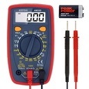 ASTROAI Digital Multimeter, 2000 räknar Multimeter med DC AC Voltmeter och Ohm Volt Amp Tester, mäter spänning, nuvarande, motstånd; Tester Live Wire, kontinuitet (Red)