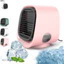 Mini Fast Cooling Fan USB Port Personal air Conditioner Cooler Portable and Energy Saving, Personal Air Conditioner Fan Portable Water Evaporative Air (Pink)