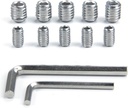 5 Packs Refrigerator Freezer Door Handle Screw Set - Fridge Door Handle Screw Set with M47 & M67 Screws (5 Each) + 4.0mm & 6.0mm Nickel Hex Wrenches for Installation