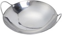 PRETYZOOM Stainless Steel Round Cooking Pot with Double Handles Thickened Seafood Hot Pot Versatile for Gas Electric Stoves Kitchen Essential for Family Meals