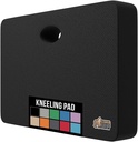 GORILLA GRIP Extra Thick Patent Pending Garden Kneeling Pad, 17.5 x 11 Inch Supportive Soft Foam Knee Cushioning for Gardening, for Men and Women, Water Resistant, Lightweight, Black