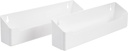Knape & Vogt PSF11SH-2-W Polymer Sink Front Tray with Hinges Cabinet Organizer, 3 by 11 by 2-Inch