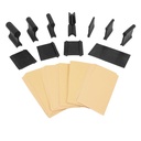 Fulton 21 Profile Contour Sanding Grips, Wood Sanding Detailer for Convex, Concave & Angles, Crevice Sanding Tool for Corners, Molding, Models, Arts, Crafts, Auto Body & More (Grips with Sandpaper)